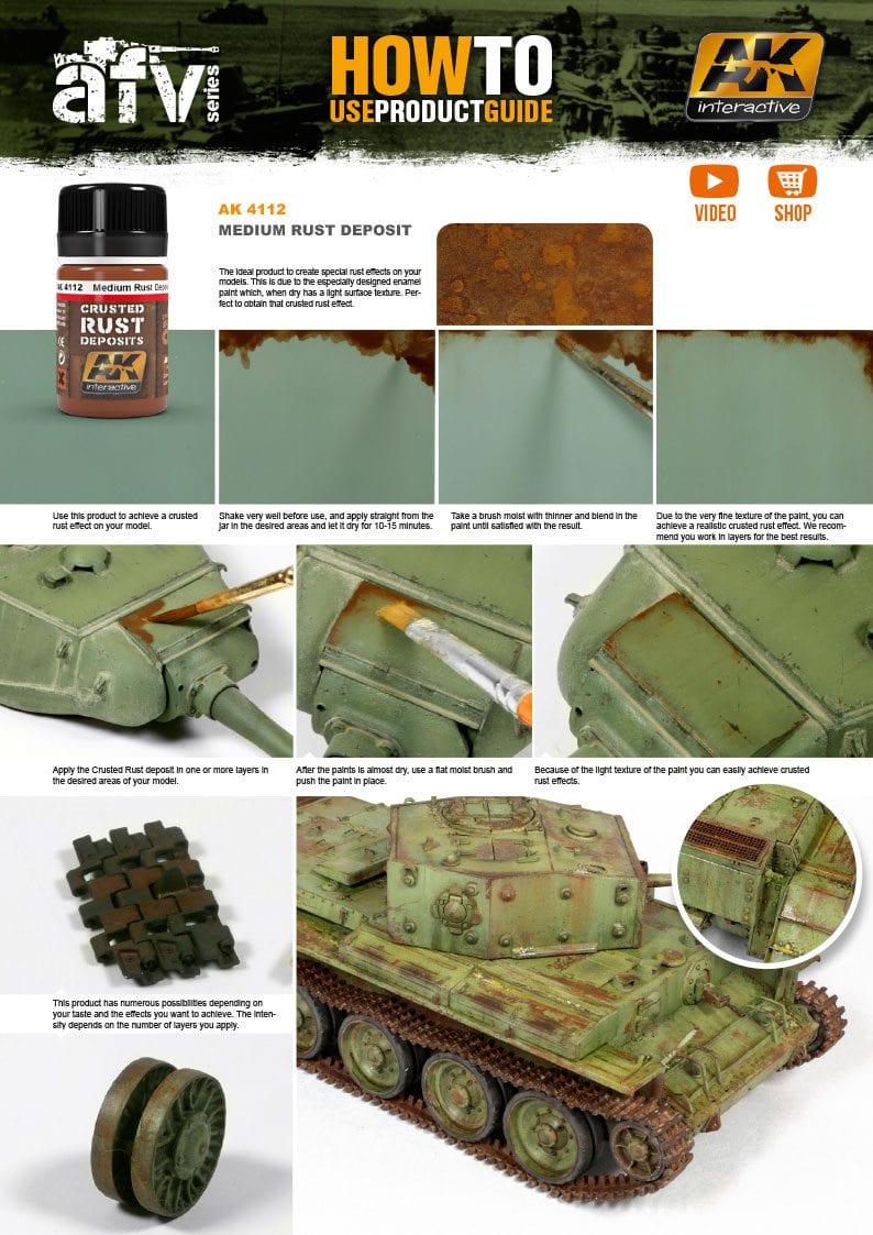 AK Interactive Medium Rust Deposit | 8436535575355
