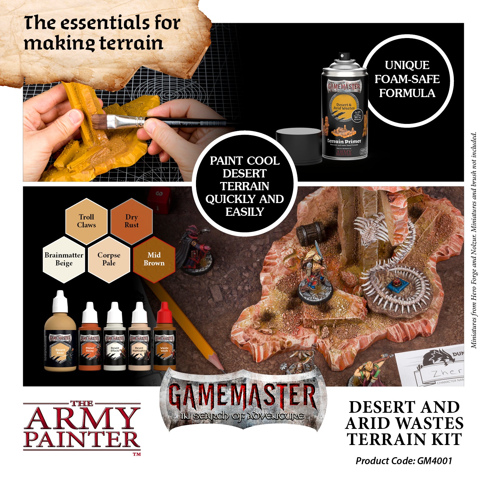GAMEMASTER Desert & Arid Wastes Terrain Kit | 5713799400191