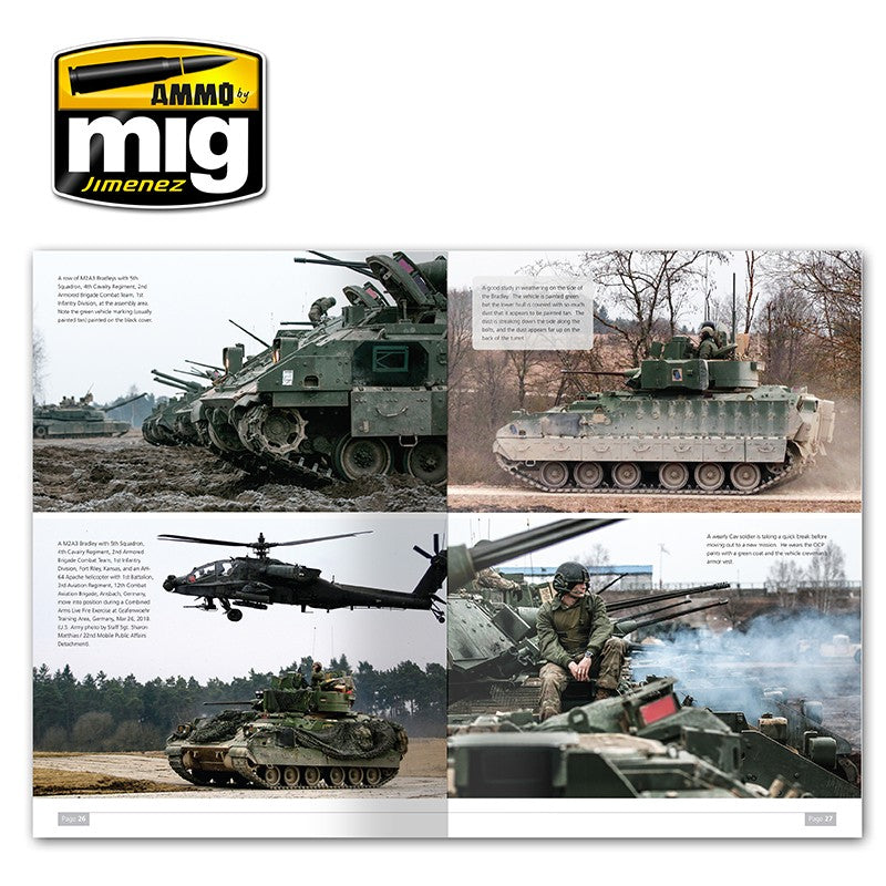 Ammo Mig M2A3 Bradley Fighting Vehicle in Europe - In Detail Vol. 1 (English)