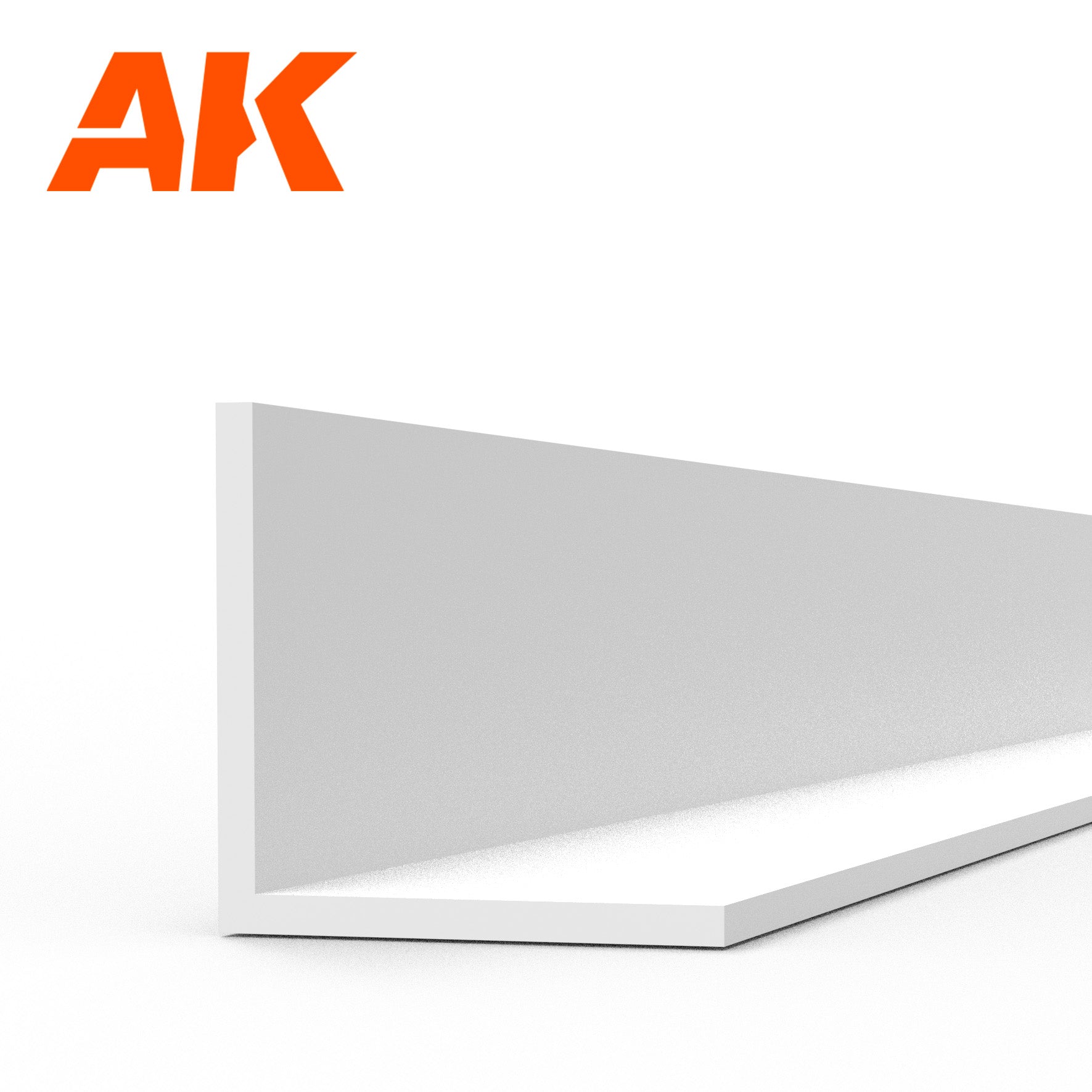 AK Interactive Styrene Angle - 4.0 x 4.0 x 350mm x 3 Units | 8435568313569