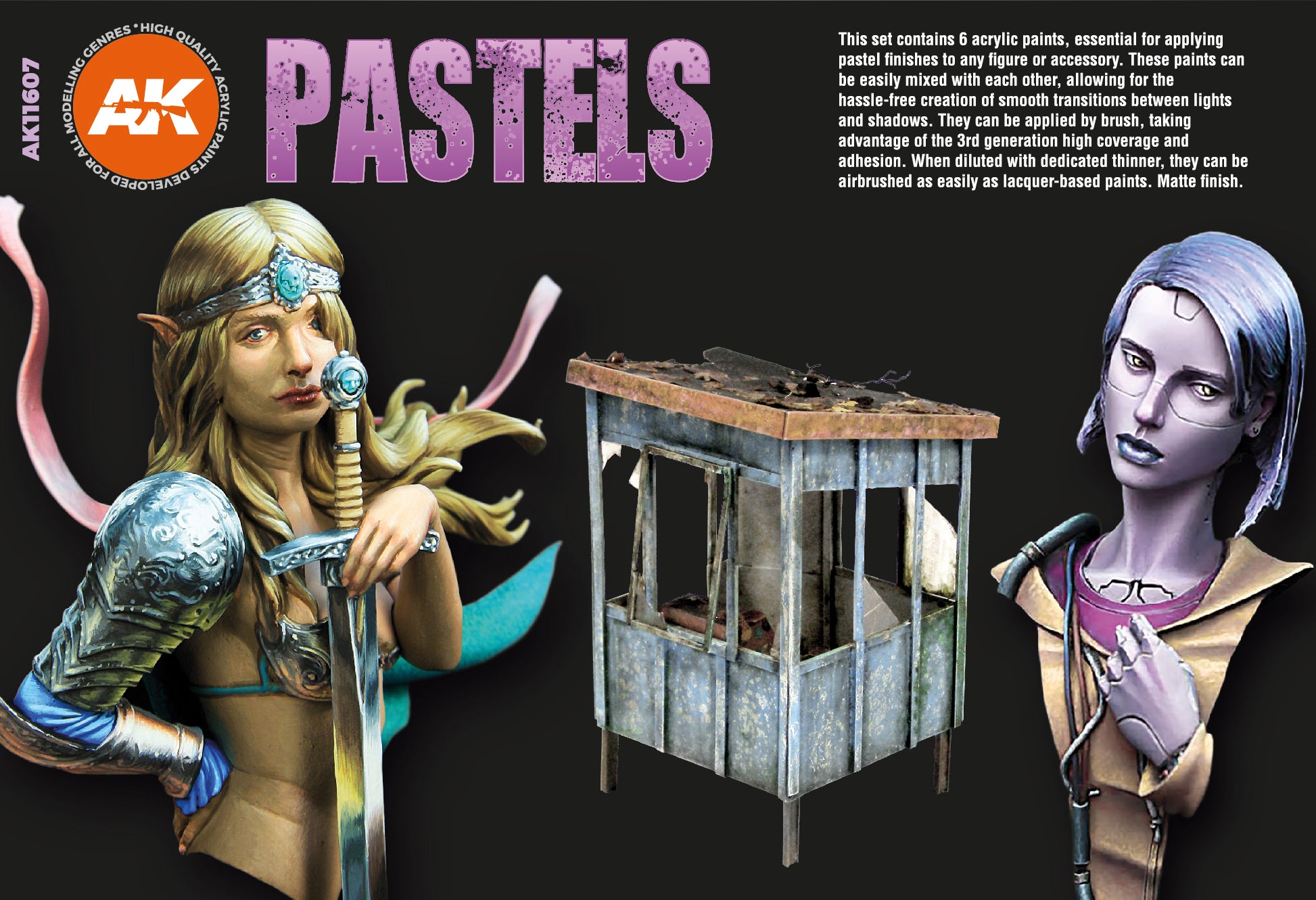 AK Interactive 3G Pastels Colors Set | 8435568307513