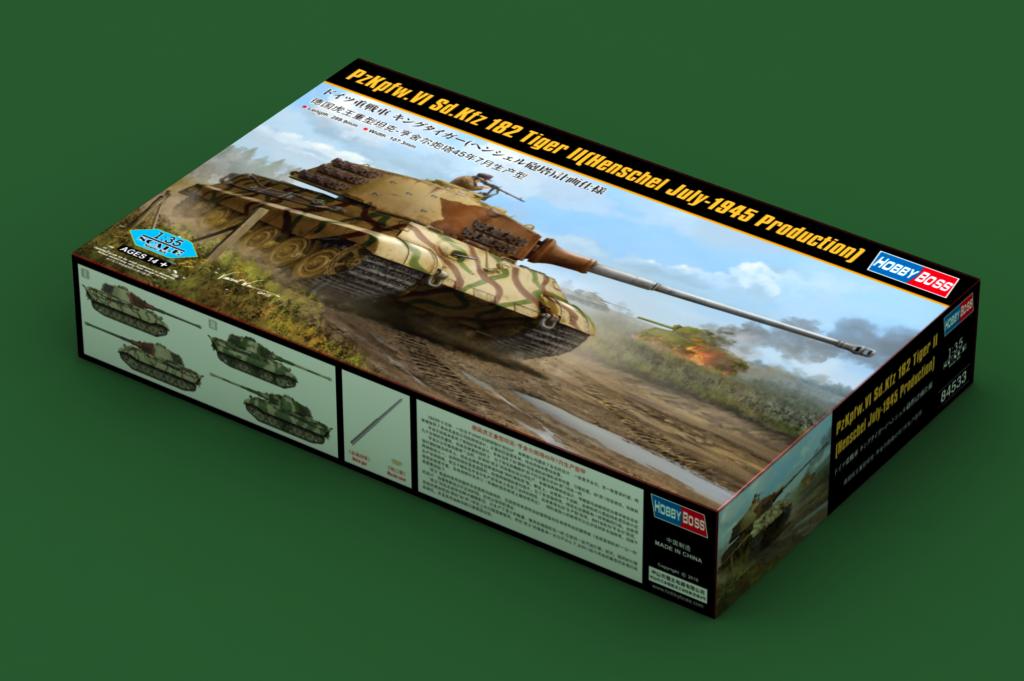 Hobby Boss 1/35 Pz.Kpfw.VI Sd.Kfz.182 Tiger II (Henschel July. 1945 Production) | 6939319245335