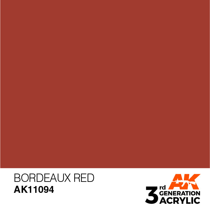 AK Interactive 3G Acrylic Bordeaux Red 17ml | 8435568303270