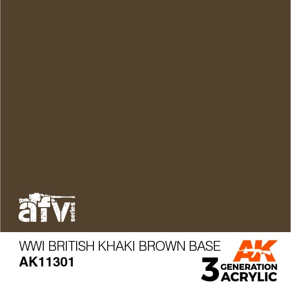 AK Interactive 3G WWI British Khaki Brown Base | 8435568309647