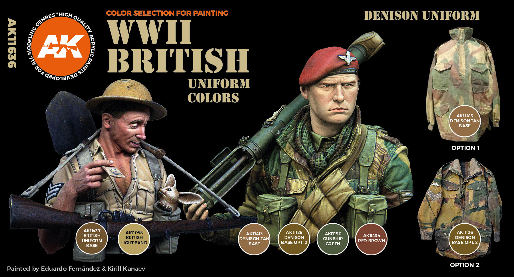 AK Interactive 3G WWII British Uniform Colors | 8435568310582