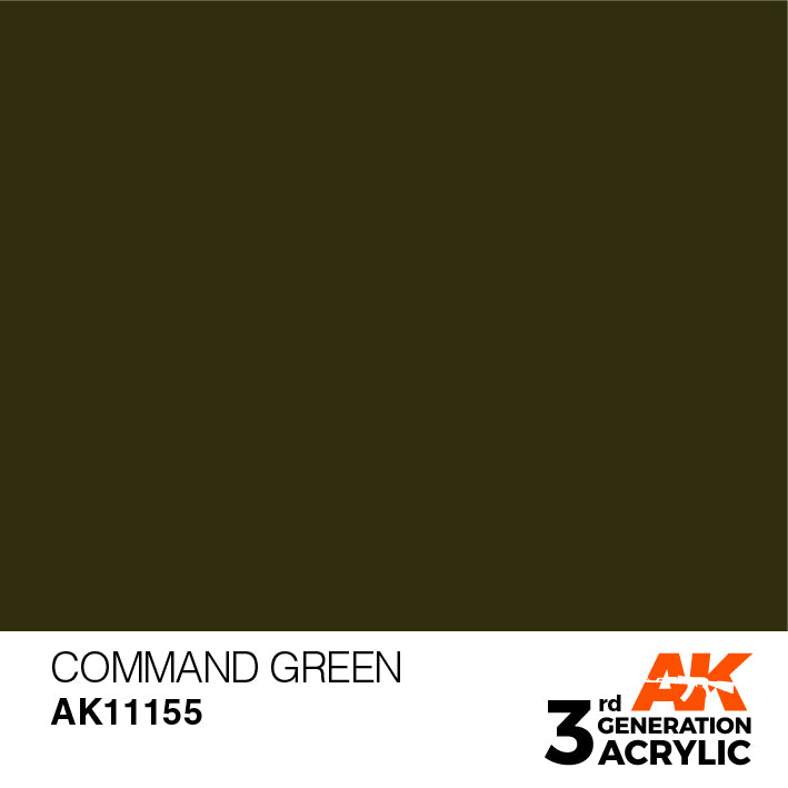 AK Interactive 3G Acrylic Command Green 17ml | 8435568303881
