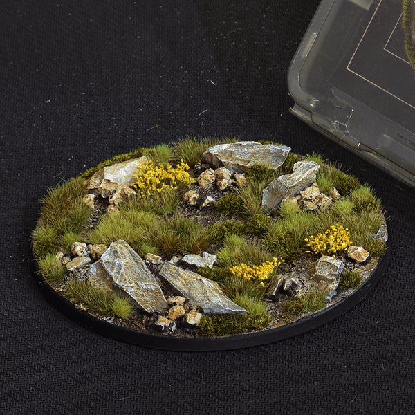 Gamers Grass Battle Ready Bases - Highland - Oval 120mm (x1)