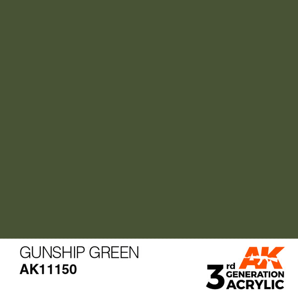 AK Interactive 3G Acrylic Gunship Green 17ml