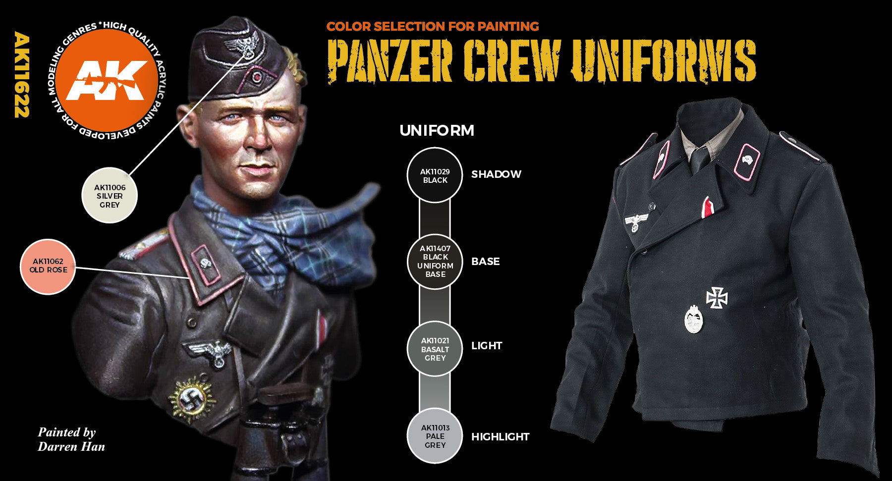 AK Interactive 3G Panzer Crew Black Uniforms Set | 8435568310445