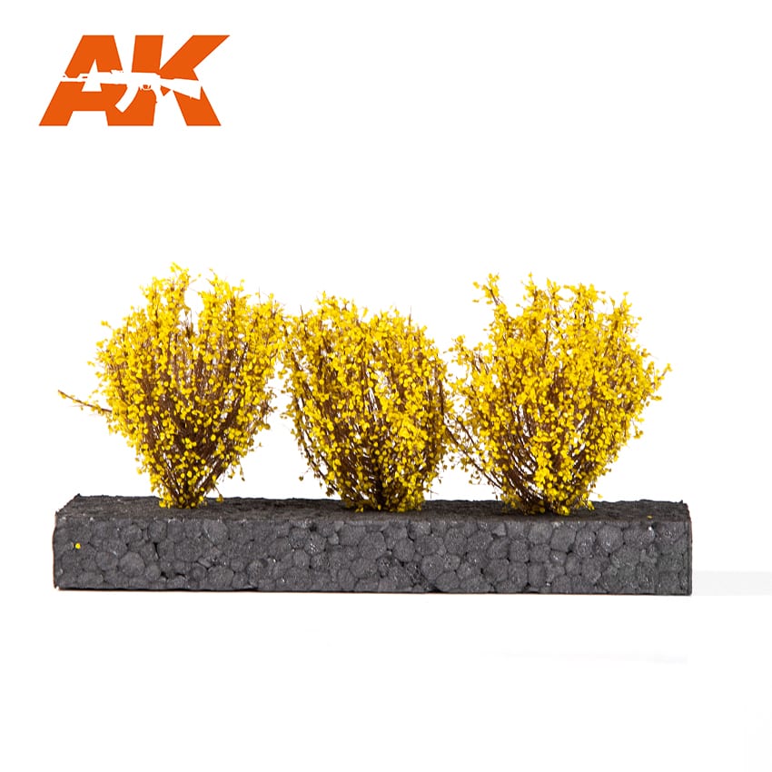 AK Interactive Light Yellow Bushes 4-6 cm | 8435568313859