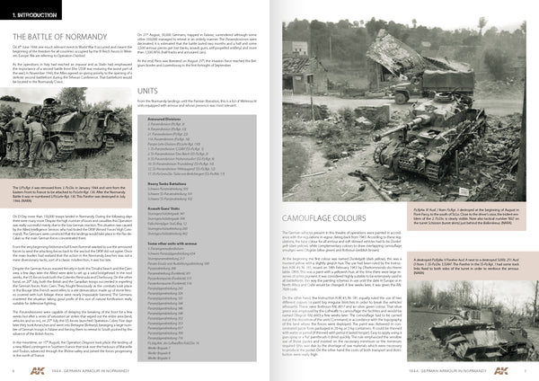 AK Interactive 1944 German Armour In Normandy Camouflage Profile Guide - English