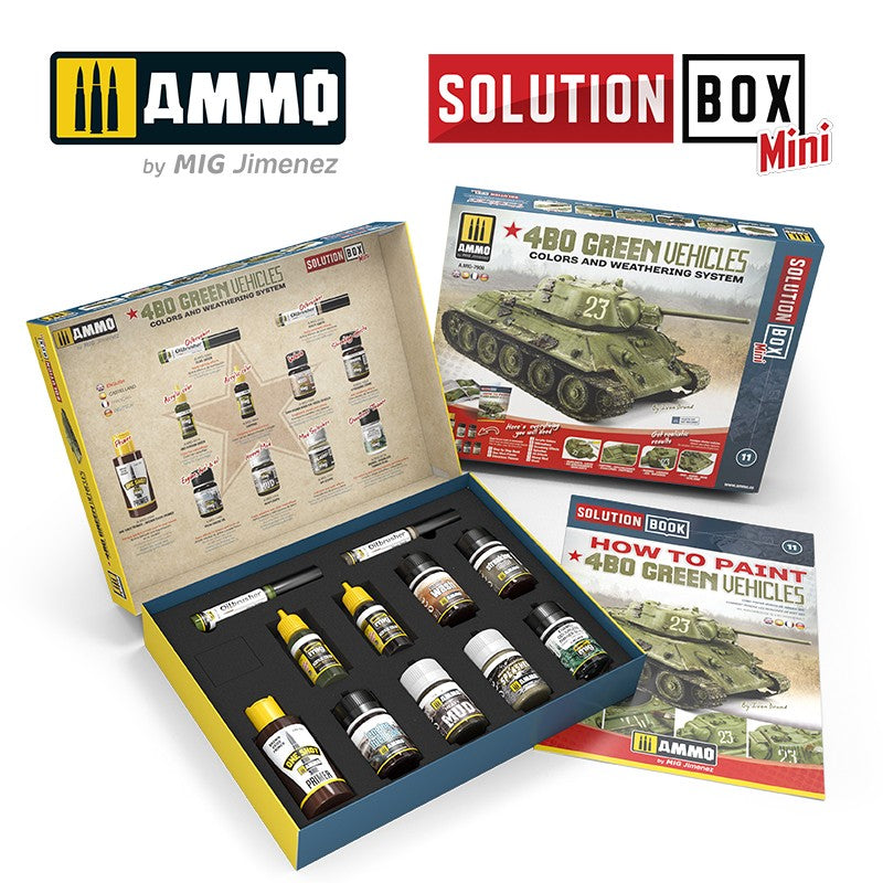 Ammo Mig 4BO Russian Green Vehicles Solution Box Mini