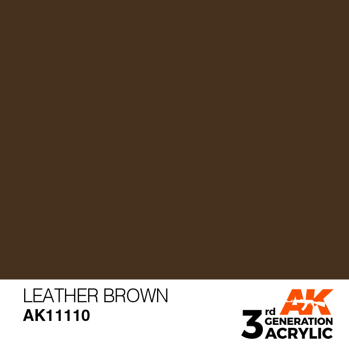AK Interactive 3G Acrylic Leather Brown 17ml | 8435568303430