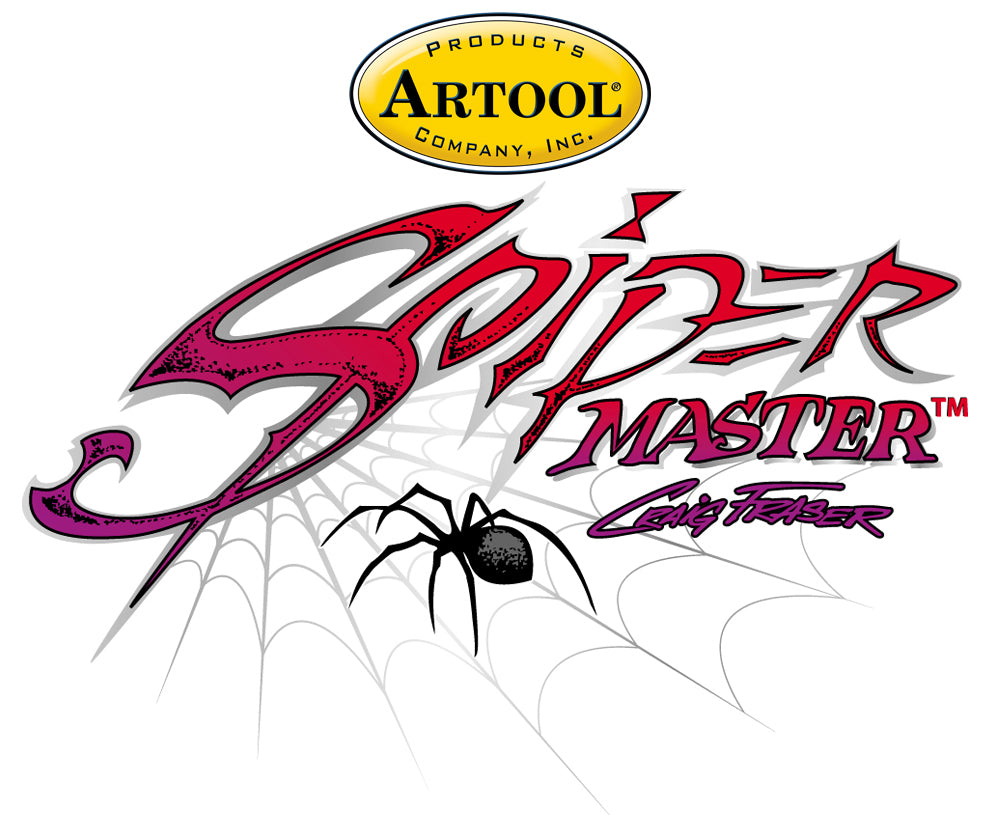 IWATA Artool Spider Master Widow-Maker Freehand Airbrush Template by Craig Fraser | 758240150770
