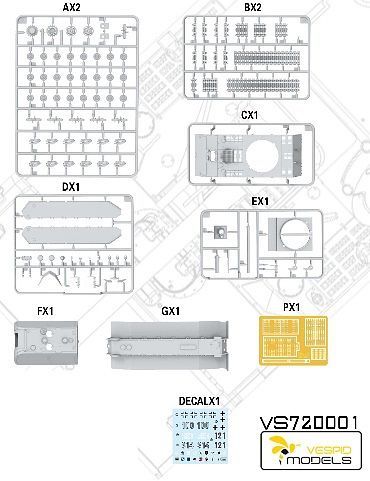 Vespid Models 1/72 German Sd.Kfz VIII MAUS V2 Heavy Tank | 000007200014