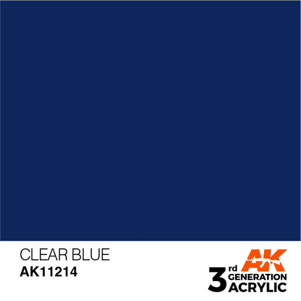 AK Interactive 3G Acrylic Clear Blue 17ml