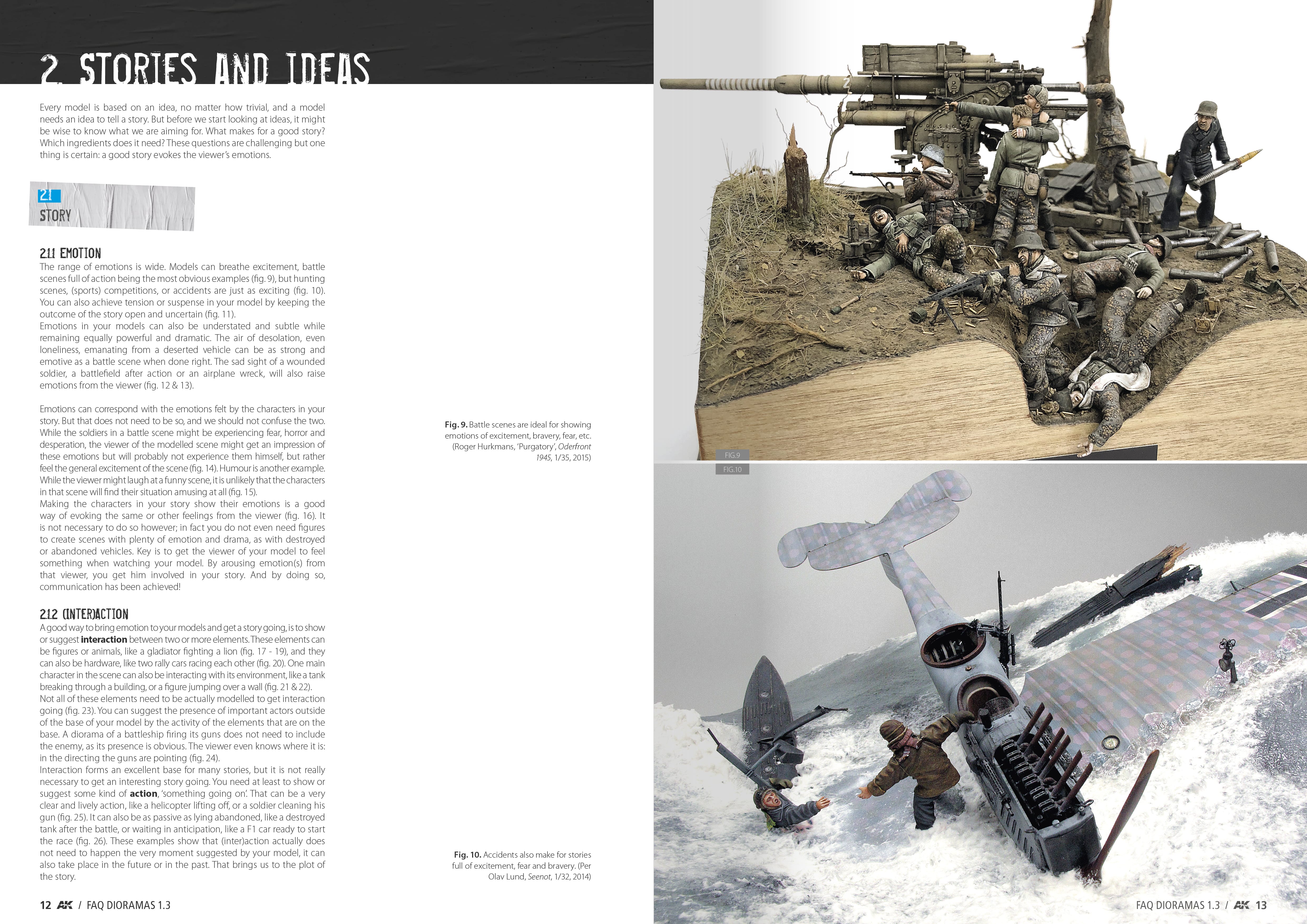 AK Interactive Dioramas FAQ 1.3 Extensión - Historia, Composición y Planificación - Spanish [Sale ends when item is out of stock] | 8435568307803