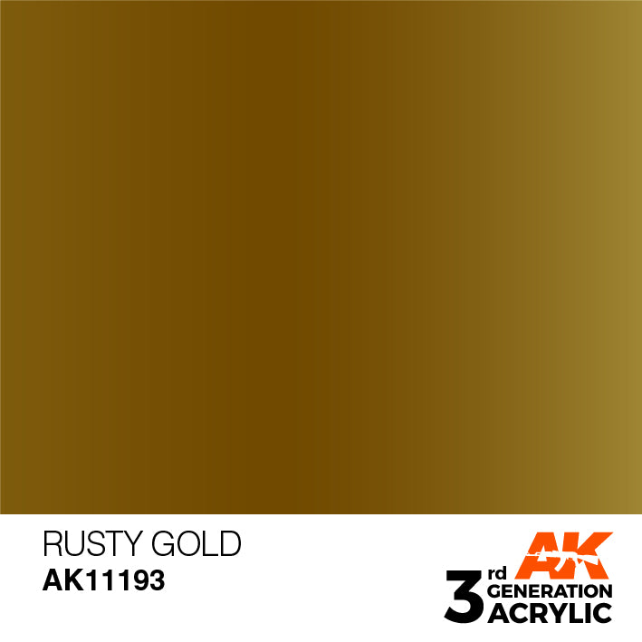 AK Interactive 3G Acrylic Rusty Gold 17ml | 8435568304260