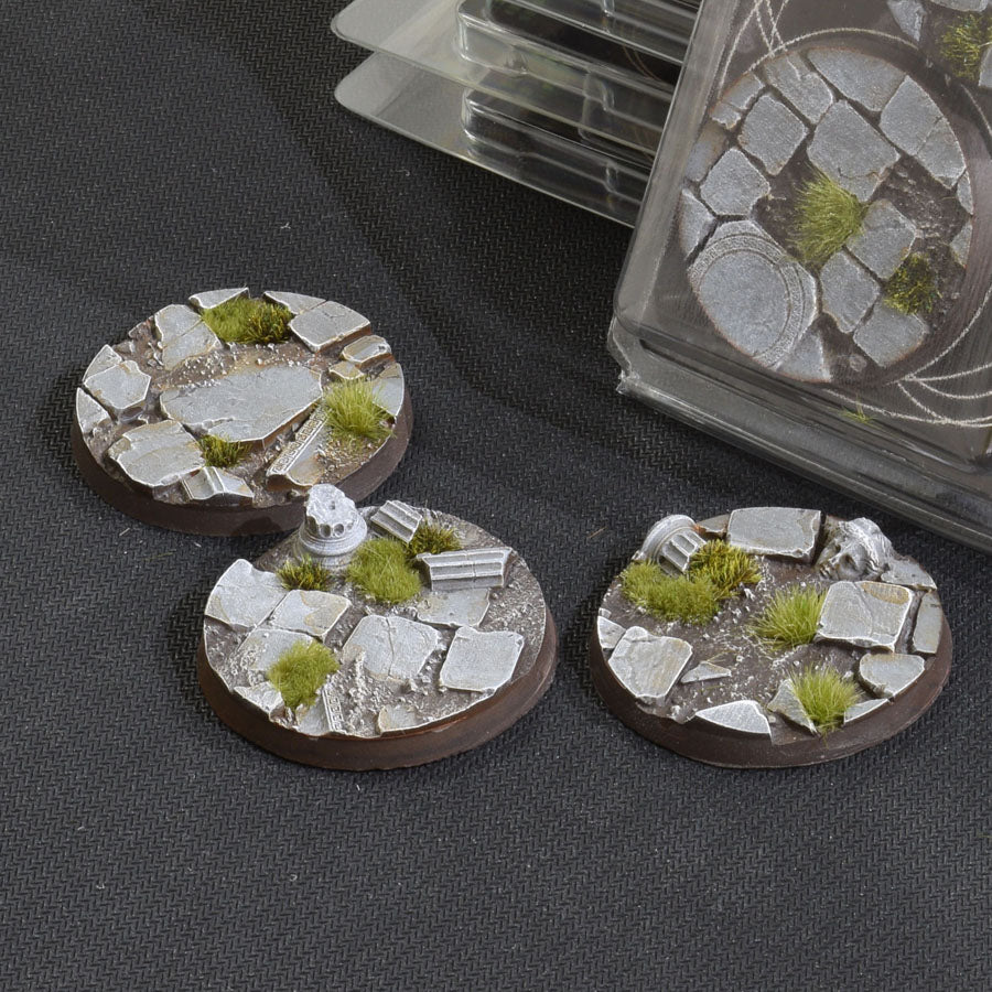 Gamers Grass Battle Ready Bases - Temple - Round 50mm (x3) | 738956789198