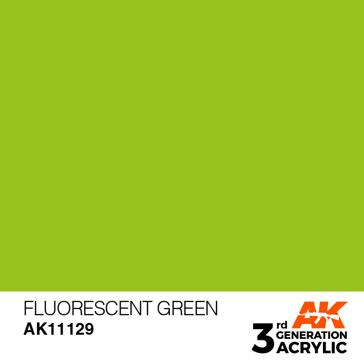 AK Interactive 3G Acrylic Fluorescent Green 17ml | 8435568303621