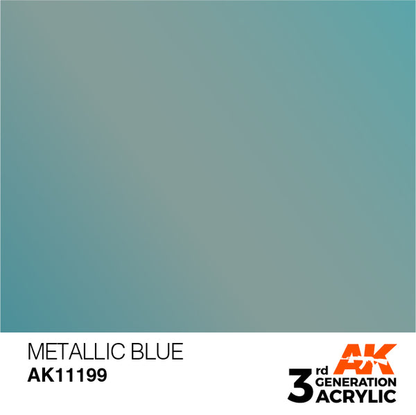 AK Interactive 3G Acrylic Metallic Blue 17ml