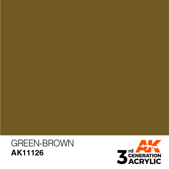 AK Interactive 3G Acrylic Green-Brown 17ml | 8435568303591