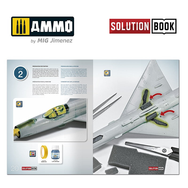 Ammo Mig How To Paint Bare Metal Aircraft - Solution Book (Multilingual)