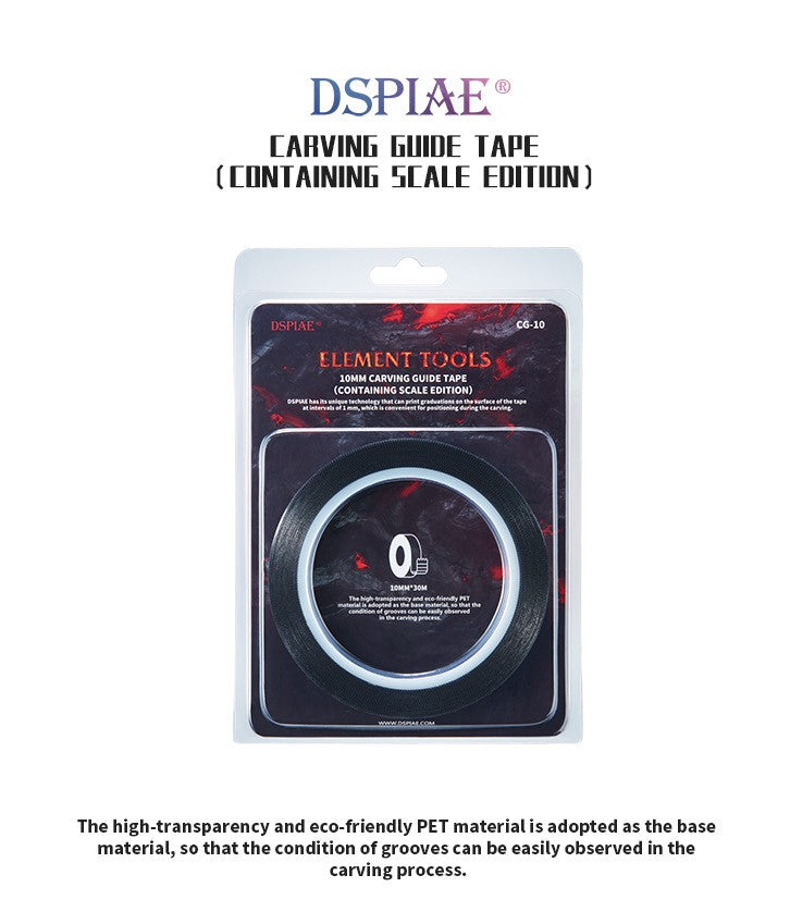 DSPIAE Hard Edged Carving Tape with Adhesive Back 6mm x 30m (for Panel Lines) | 6970845560974