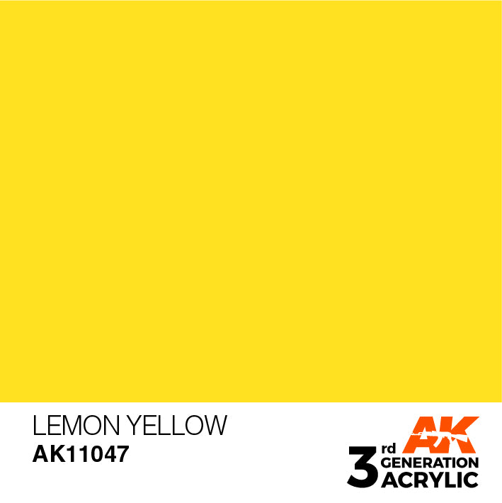 AK Interactive 3G Acrylic Lemon Yellow 17ml | 8435568302808