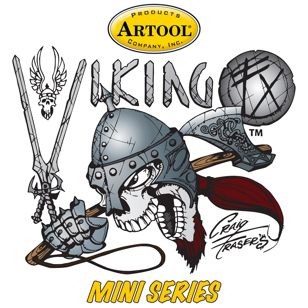 IWATA Artool Viking FX Mini Series Freehand Airbrush Template Set by Craig Fraser | 758240150893