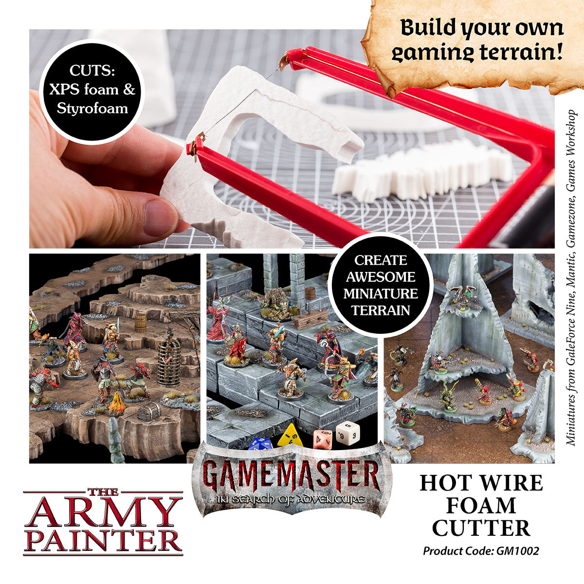 GAMEMASTER Hot Wire Foam Cutter, GM1002 | 5713799100206