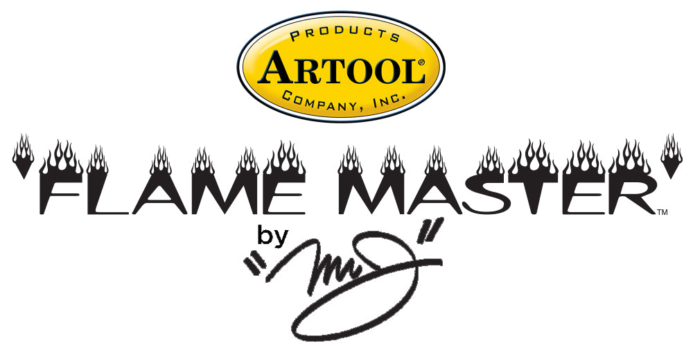 IWATA Artool Flame Master Set Freehand Airbrush Template by 'Mr. J' Julian Braet | 758240038061