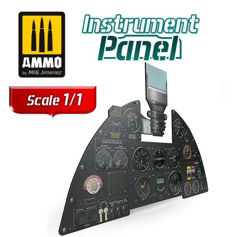 Ammo Mig Hawker Hurricane Mk. I Instrument Panel 1/1 Scale 2D Print On MDF | 8432074082842