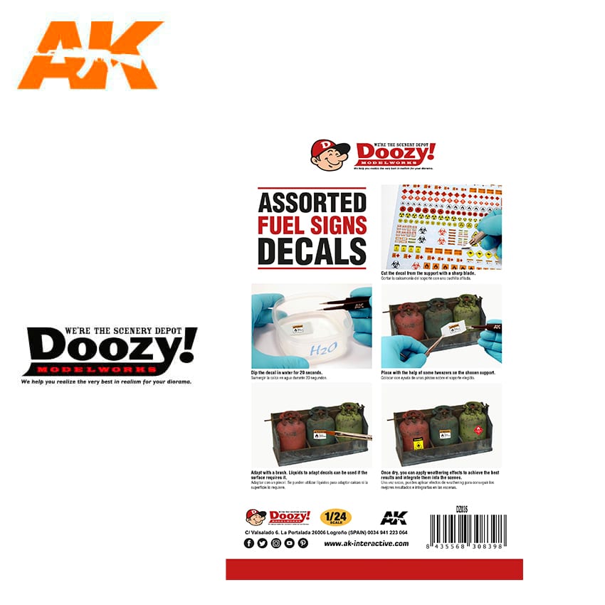 Doozy 1/24 Fuel Signs Decals | 8435568308398