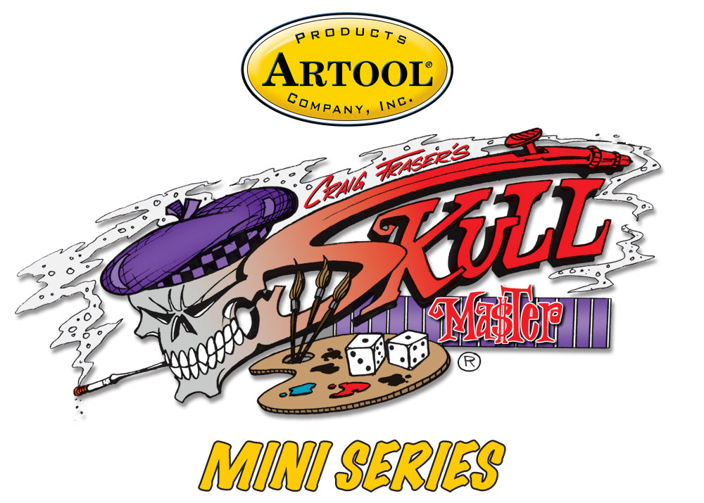 IWATA Artool Skullmaster Mini Series Set Freehand Airbrush Template by Craig Fraser | 758240038306