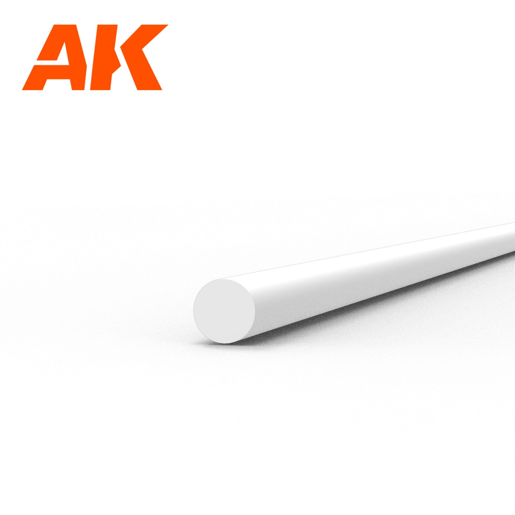 AK Interactive Styrene Rod - 1.00 Diameter x 350mm x 10 Units | 8435568313323