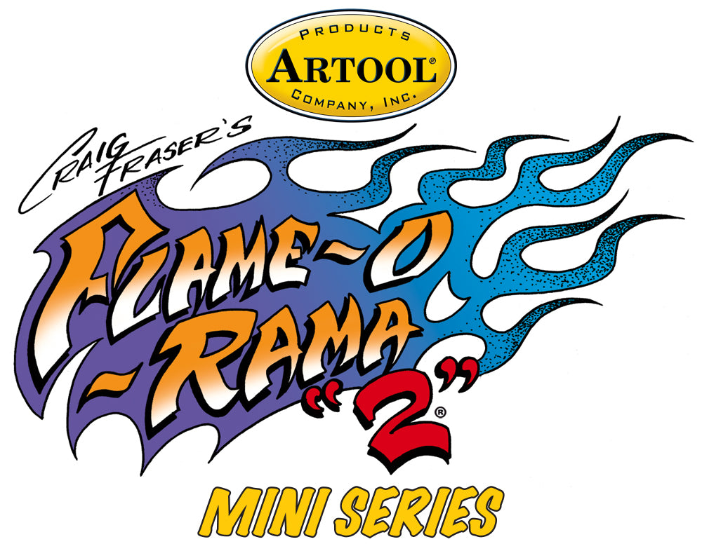 IWATA Artool Flame-o-rama 2 Mini Series Freehand Airbrush Template by Craig Fraser | 758240038498