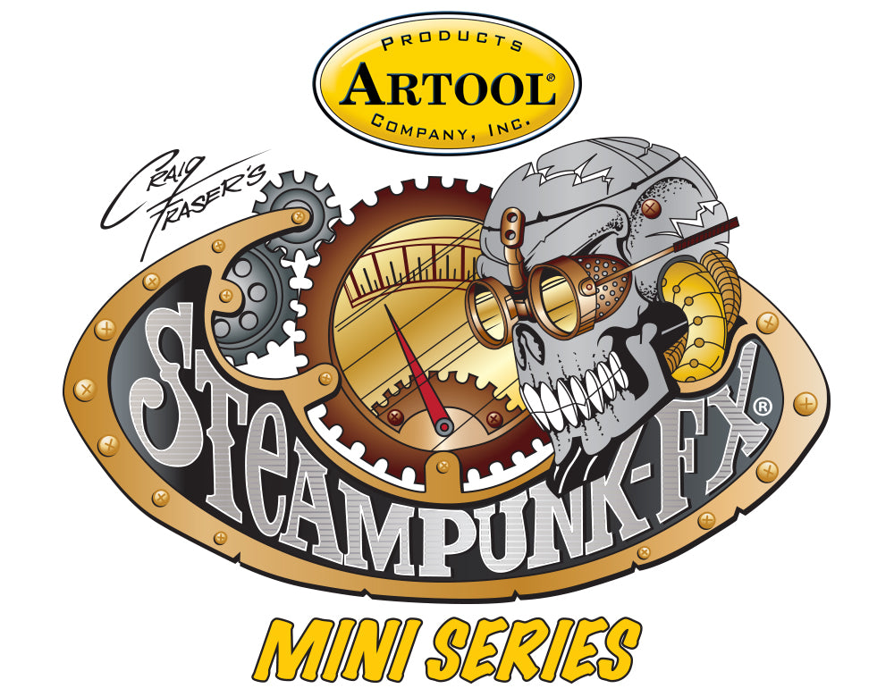 IWATA Artool Steampunk FX Mini Series Set Freehand Airbrush Template by Craig Fraser | 758240150671
