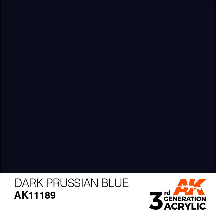 AK Interactive 3G Acrylic Dark Prussian Blue 17ml | 8435568304222