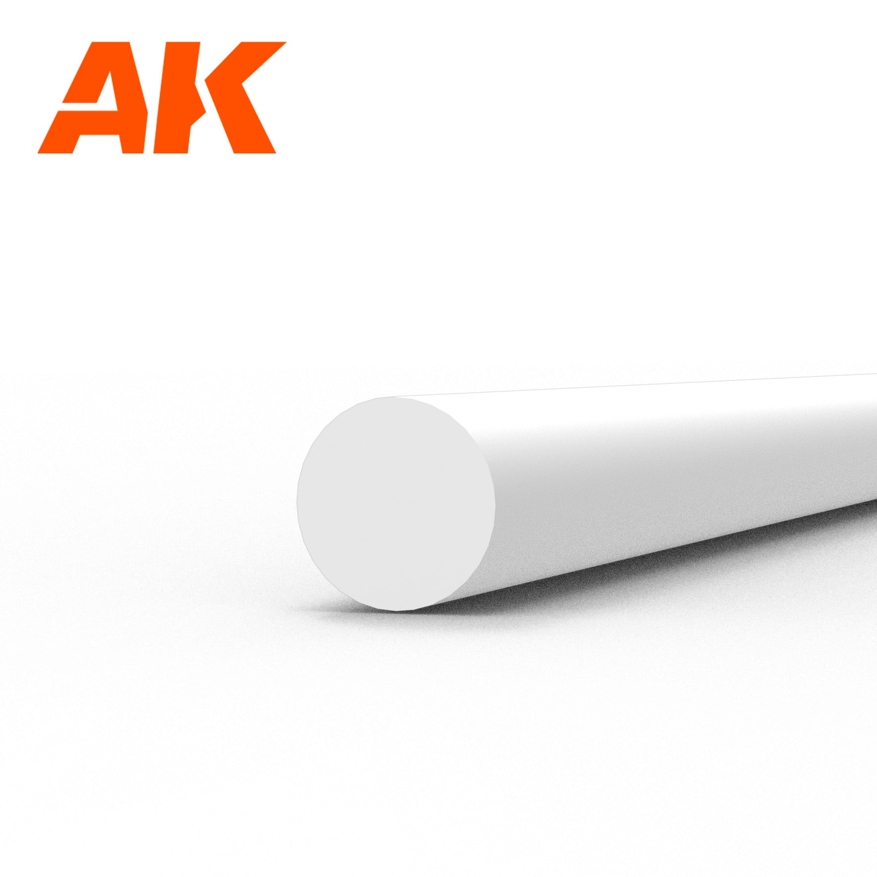 AK Interactive Styrene Rod - 2.00 Diameter x 350mm x 6 Units | 8435568313347