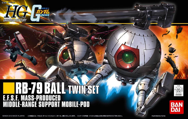Bandai #114 RB-79 Ball Twin Set 1/144, Bandai HGUC
