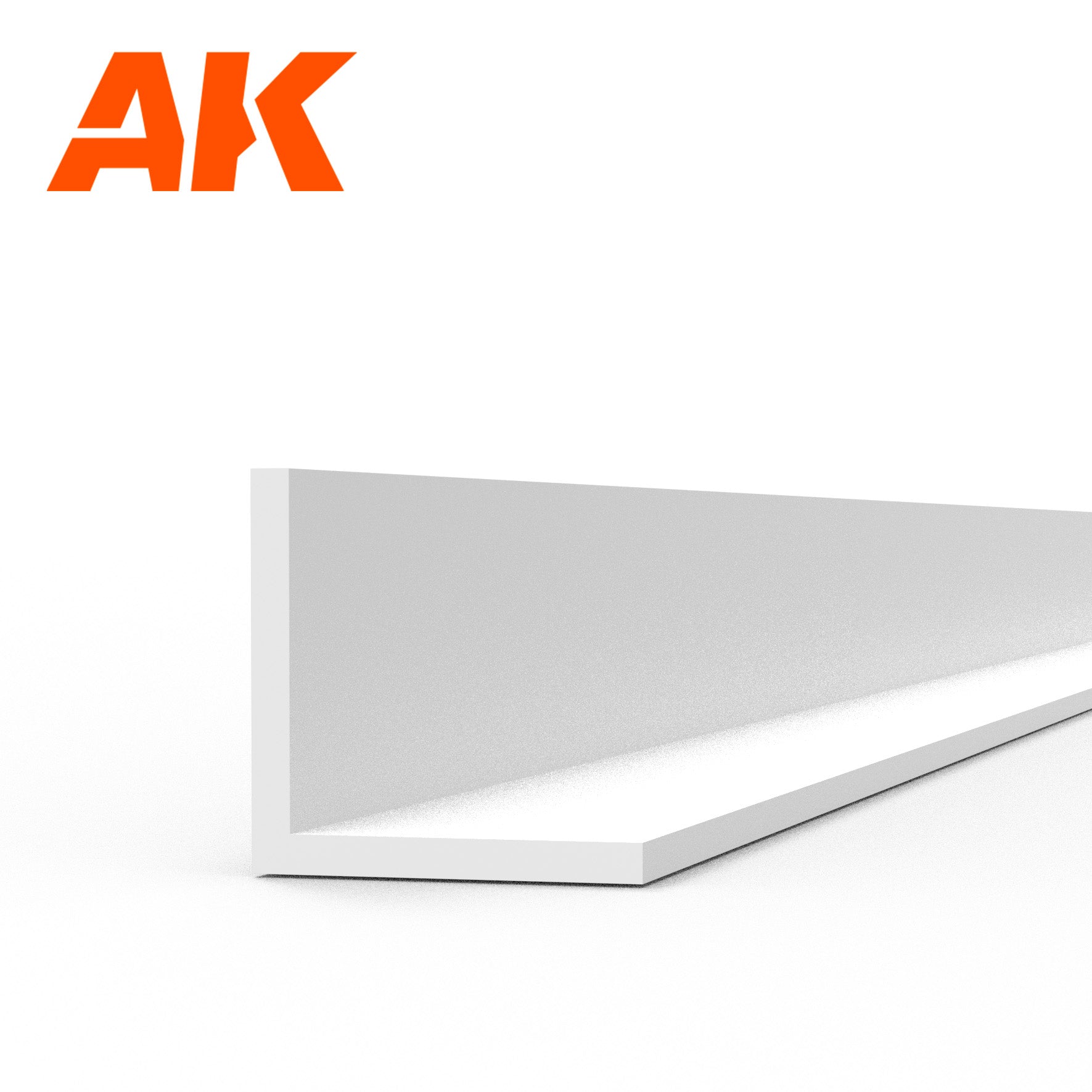 AK Interactive Styrene Angle - 3.0 x 3.0 x 350mm x 4 Units | 8435568313552