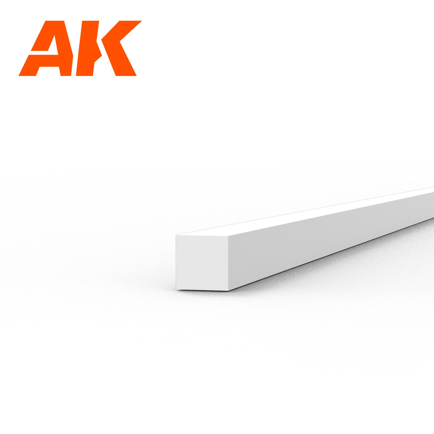 AK Interactive Styrene Strip - 1.00 x 1.00 x 350mm x 10 Units | 8435568313132