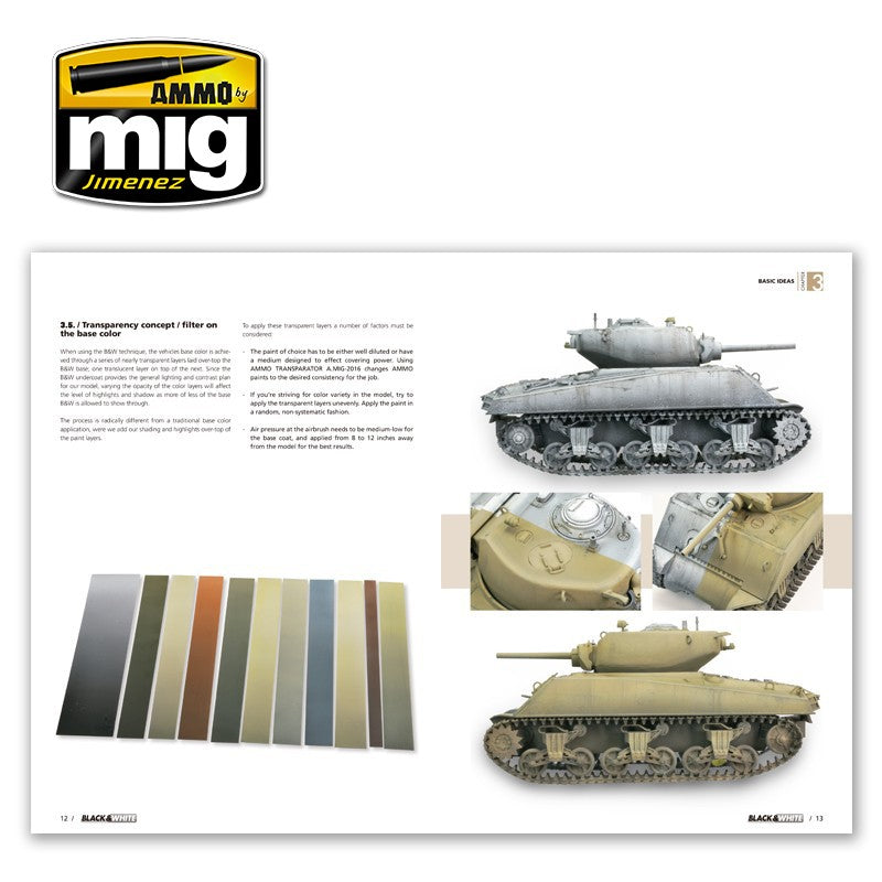 Ammo Mig Black & White Technique Guide (English) | 8432074060161