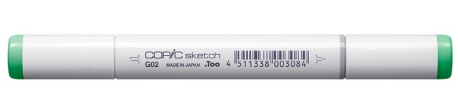 Copic Sketch Marker Greens, Spectrum Green G02 | 4511338003084