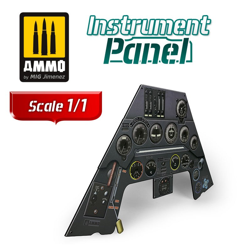 Ammo Mig Focke Wulf Fw 190 A3 - Instrument Panel 1/1 Scale 2D Print On MDF 2D Print On MDF