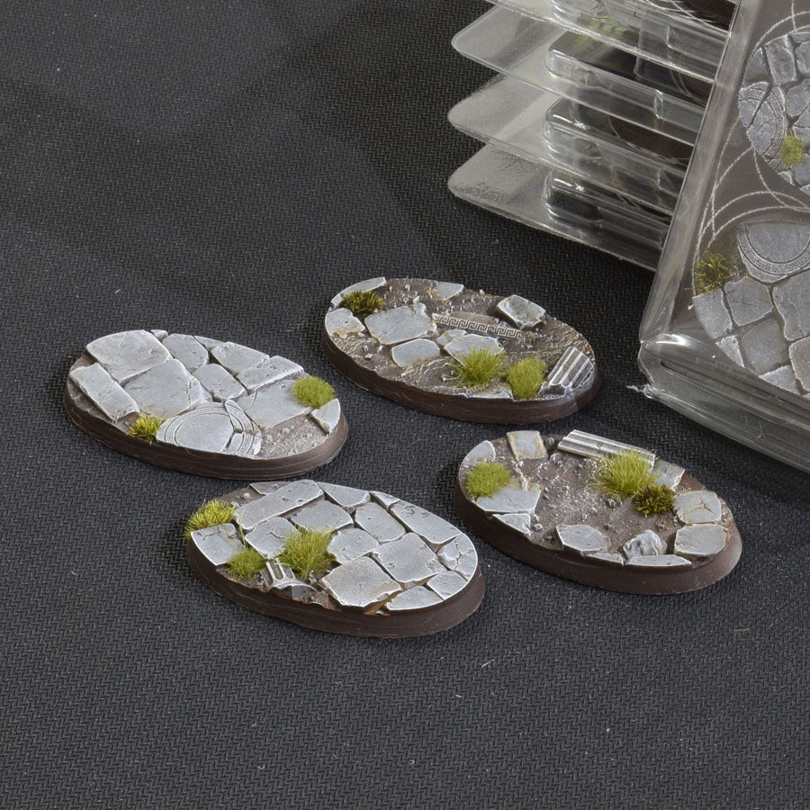 Gamers Grass Battle Ready Bases - Temple - Oval 60mm (x4) | 738956789228