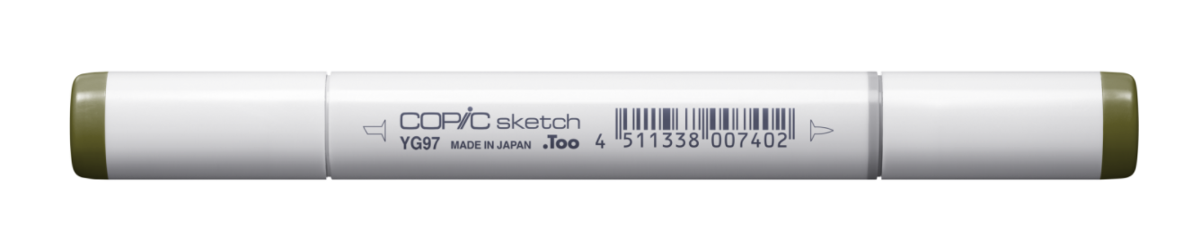 Copic Sketch Marker Yellow Greens, Spanish Olive YG97 | 4511338007402