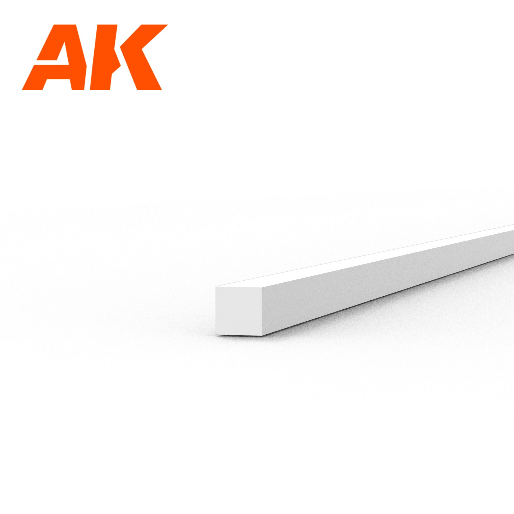 AK Interactive Styrene Strip - 0.75 x 0.75 x 350mm x 10 Units | 8435568313088