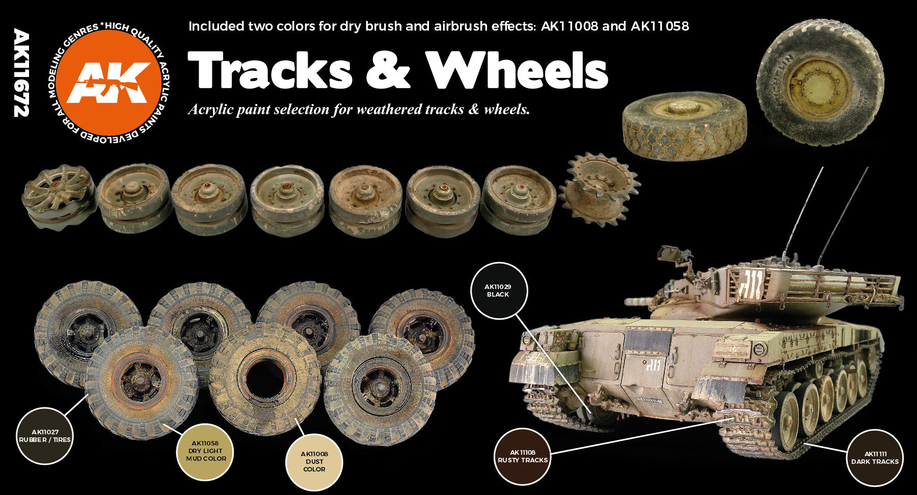 AK Interactive 3G Tracks And Wheels | 8435568311466
